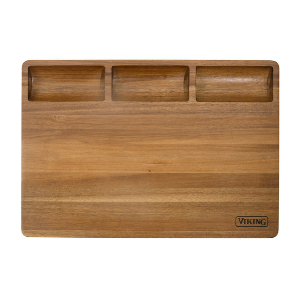 Viking Acacia 20-Inch Reversible Butcher Block Prep and Carving Board